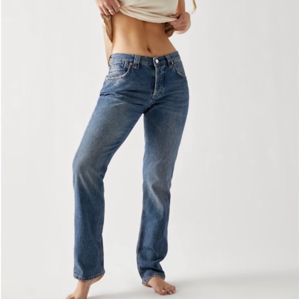 EUC We The Free Buttonfly Straight Leg Denim Sz. 32 / Vixen